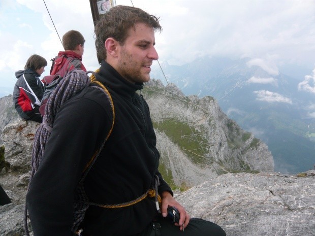 Auf dem Gerberkreuz Der Suedpfeiler des Gerberkreuzes war als erste Alpintour eine