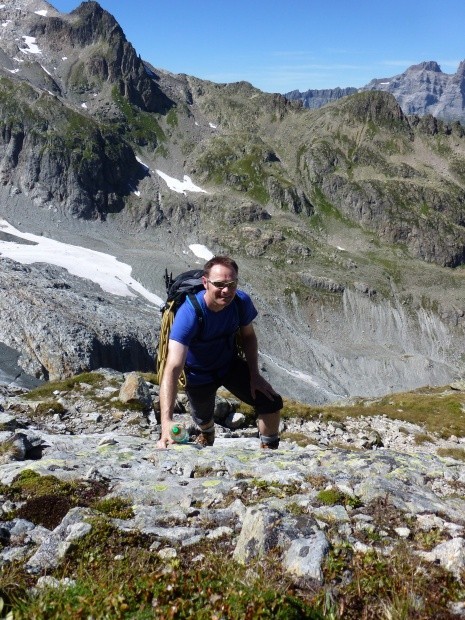 Auf dem Huettenzustieg zur Tierberglihuette um anschl auf s Sustehnorn zu gelangen August