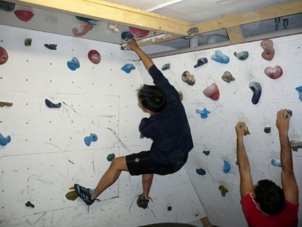 Bouldern im Keller