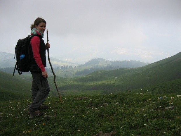 Heidi Heidi Deine Welt sind die Berge Vom Chlingenstock wieder abwaerts