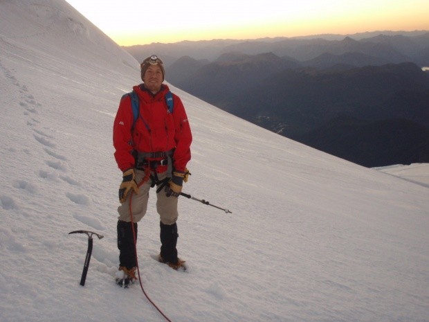 Our way up to Pico Argentino