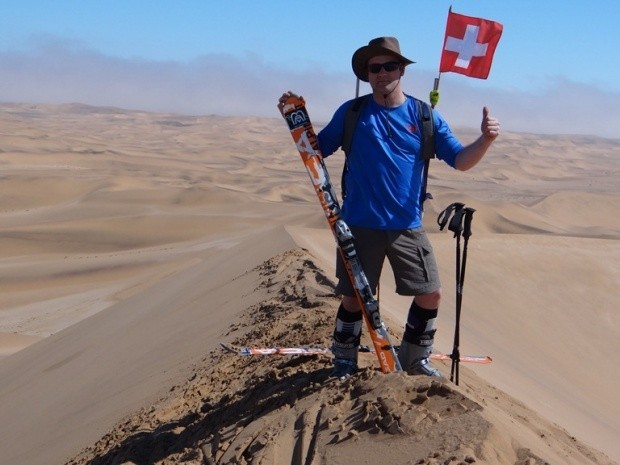 Sandskiing Wueste Namib Namibia 