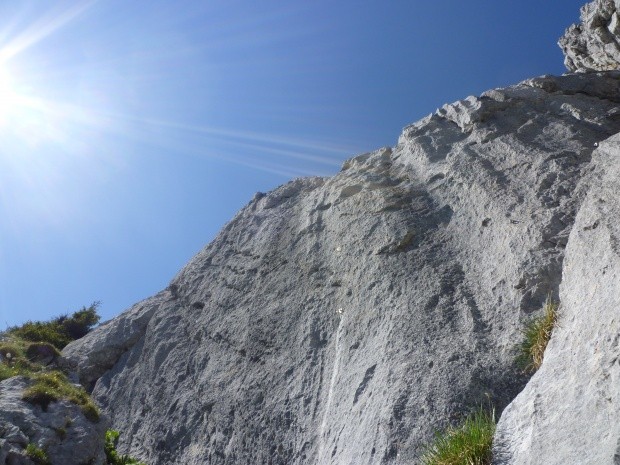 Stockhorn beim Solo Klettern