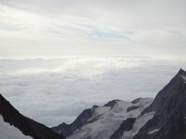 Weissmies Normalroute im August 2012 um 8 30