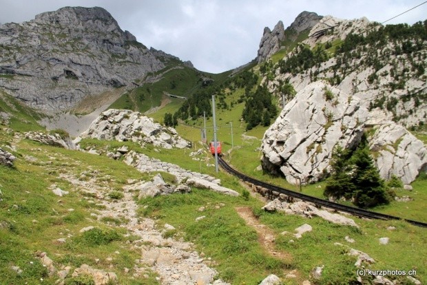 zum Pilatus unterwegs