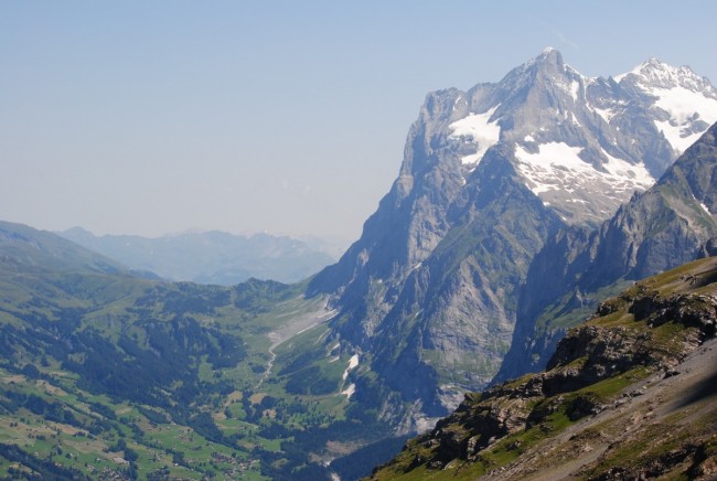 Grosse Scheidegg mit dem schoenen Wetterhorn