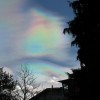 Regenbogenwolke über Spiez